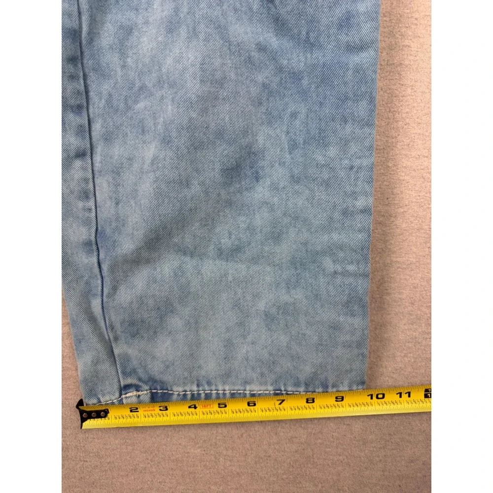 True Religion Baggy Y2K Cargo Jeans Light Wash Wide Leg Denim Mens 34x31